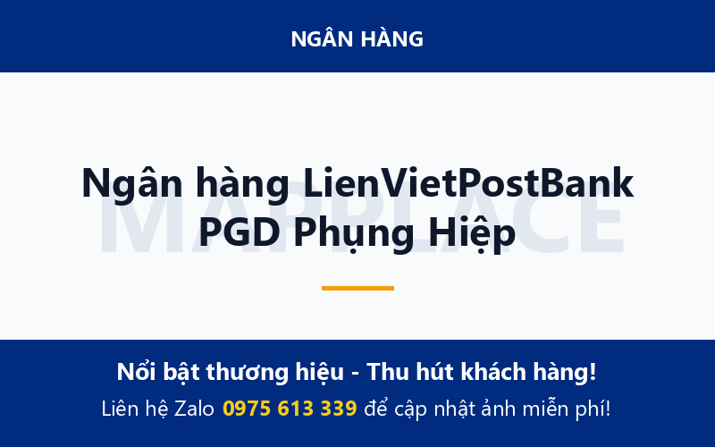 Ngân hàng LienVietPostBank PGD Phụng Hiệp