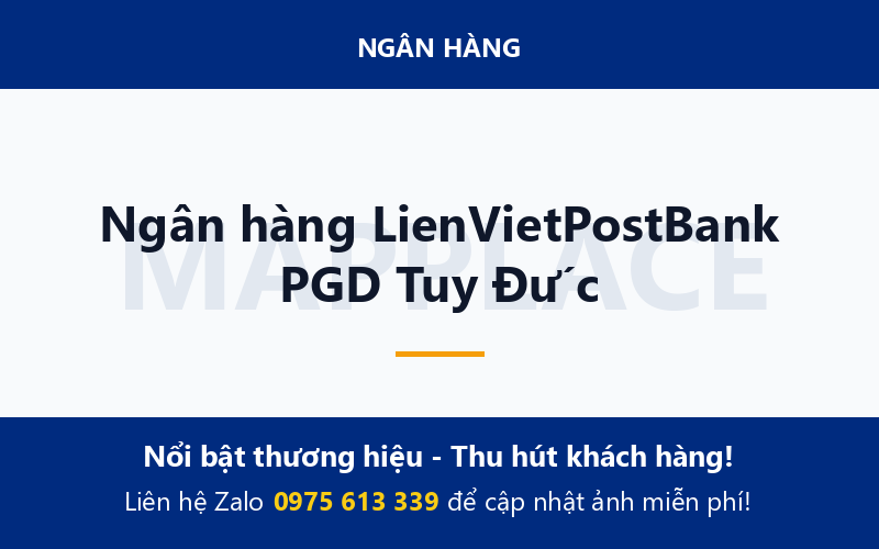 Ngân hàng LienVietPostBank PGD Tuy Đức