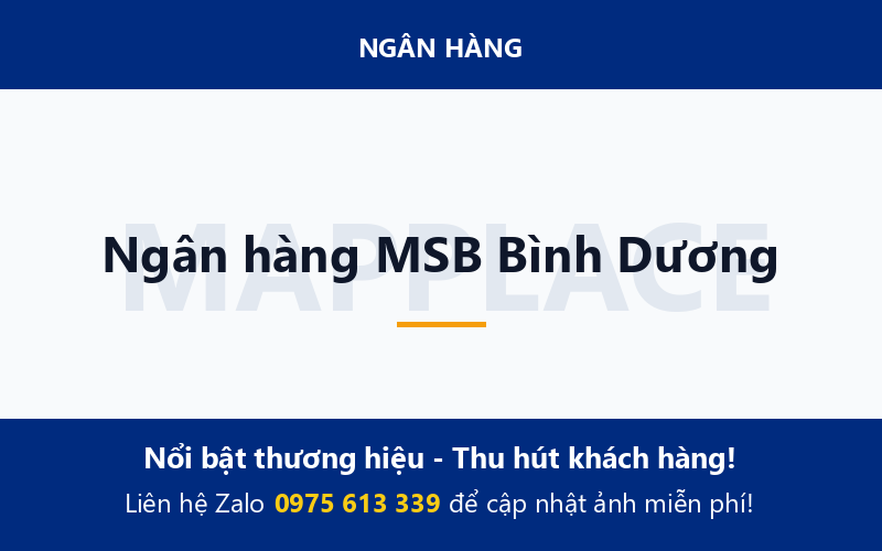 Ngân hàng MSB Bình Dương