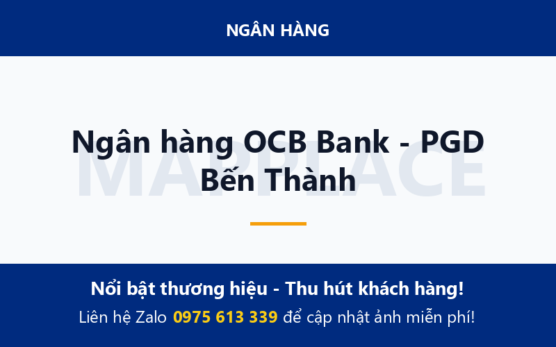 Ngân hàng OCB Bank - PGD Bến Thành
