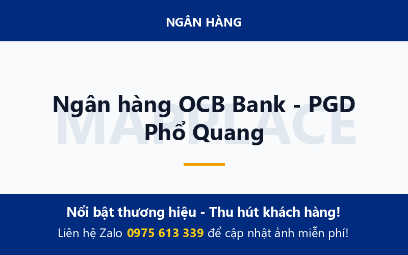 Ngân hàng OCB Bank - PGD Phổ Quang