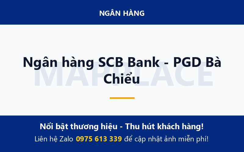 Ngân hàng SCB Bank - PGD Bà Chiểu