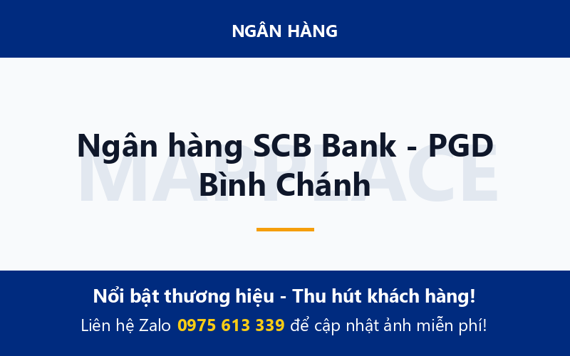 Ngân hàng SCB Bank - PGD Bình Chánh