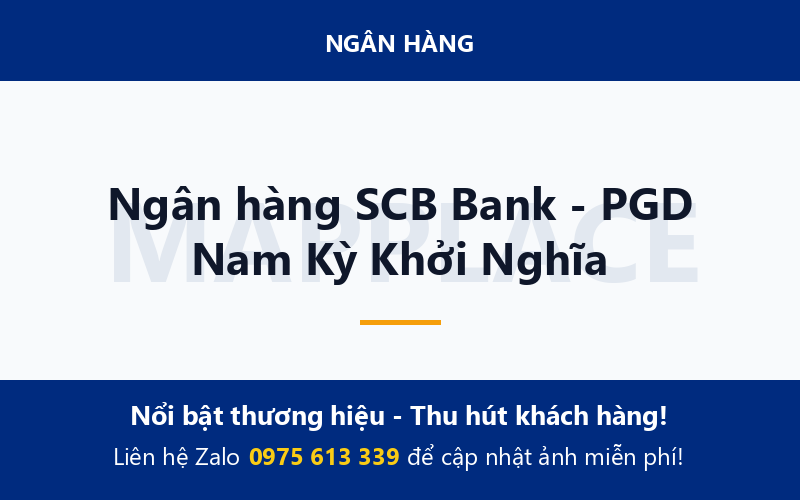 Ngân hàng SCB Bank - PGD Nam Kỳ Khởi Nghĩa