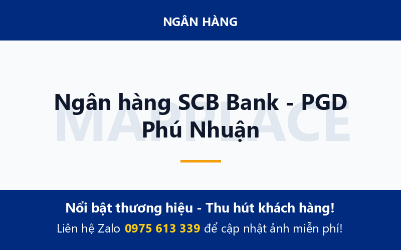 Ngân hàng SCB Bank - PGD Phú Nhuận