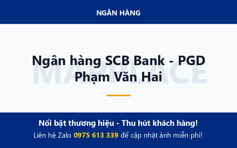 Ngân hàng SCB Bank - PGD Phạm Văn Hai