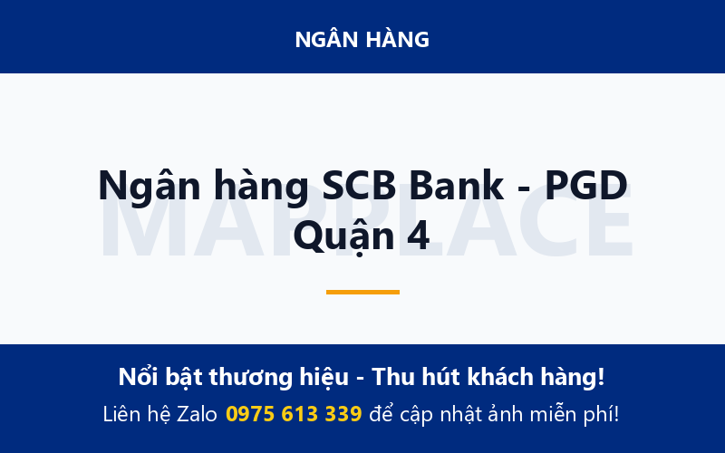 Ngân hàng SCB Bank - PGD Quận 4