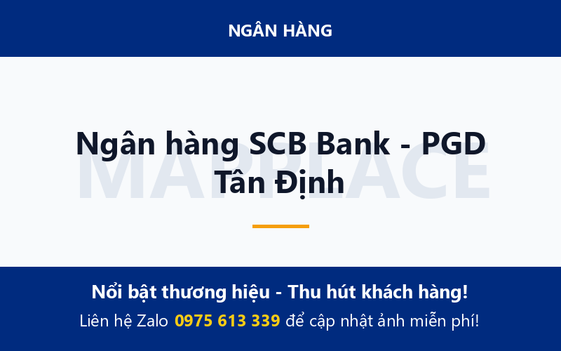 Ngân hàng SCB Bank - PGD Tân Định