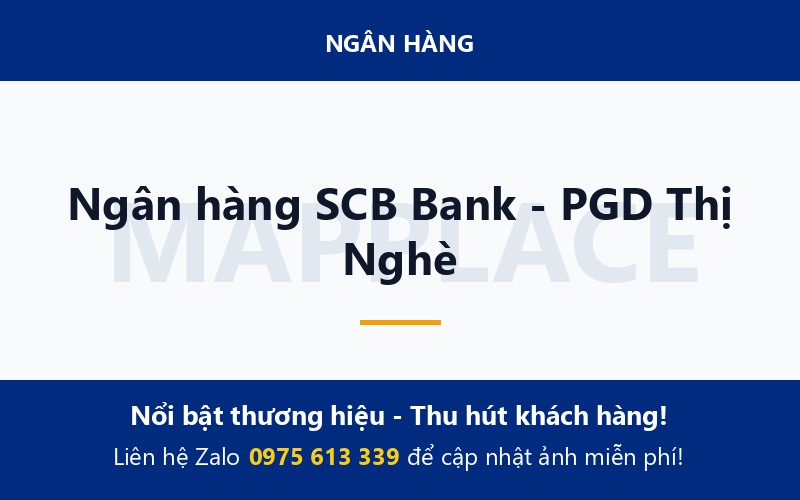 Ngân hàng SCB Bank - PGD Thị Nghè