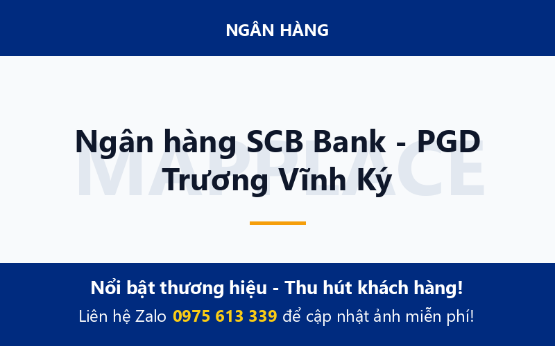 Ngân hàng SCB Bank - PGD Trương Vĩnh Ký
