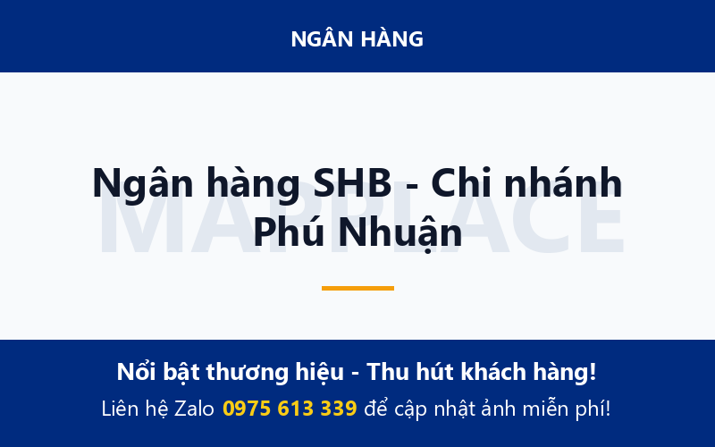 Ngân hàng SHB - Chi nhánh Phú Nhuận