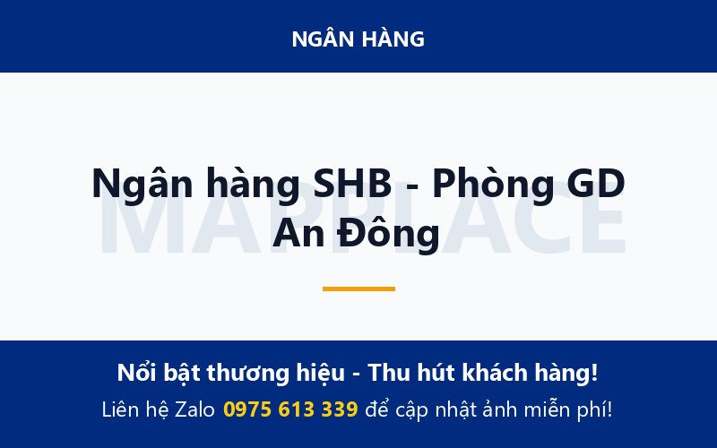 Ngân hàng SHB - Phòng GD An Đông