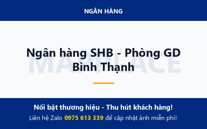 Ngân hàng SHB - Phòng GD Bình Thạnh