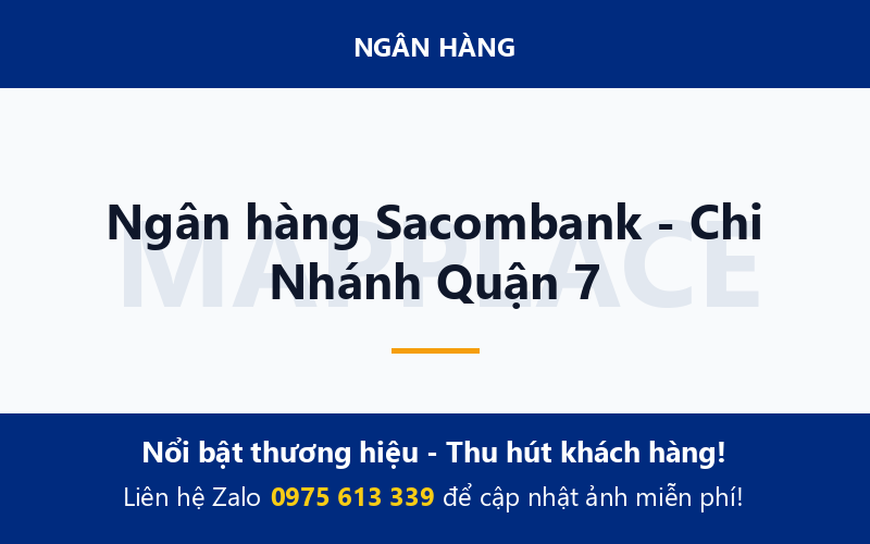 Ngân hàng Sacombank - Chi Nhánh Quận 7