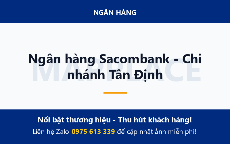 Ngân hàng Sacombank - Chi nhánh Tân Định