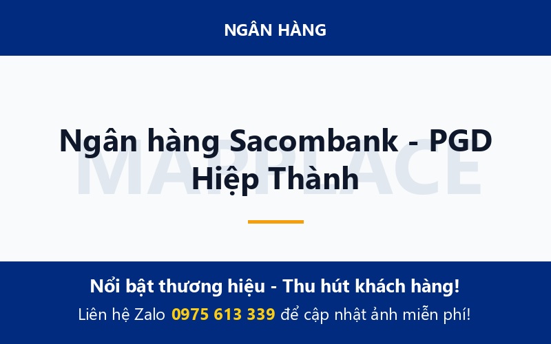 Ngân hàng Sacombank - PGD Hiệp Thành
