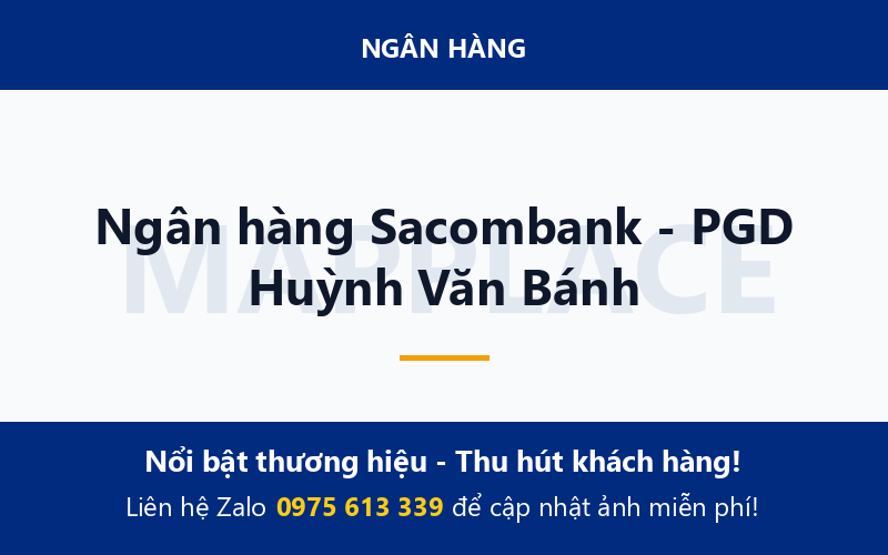 Ngân hàng Sacombank - PGD Huỳnh Văn Bánh