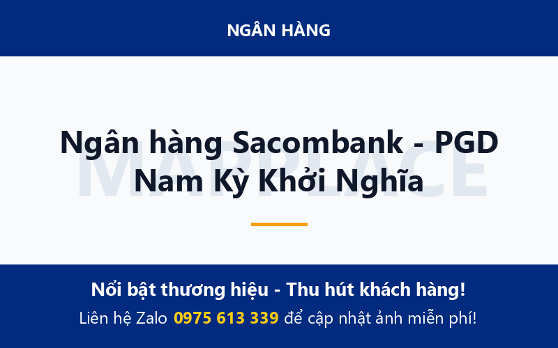 Ngân hàng Sacombank - PGD Nam Kỳ Khởi Nghĩa