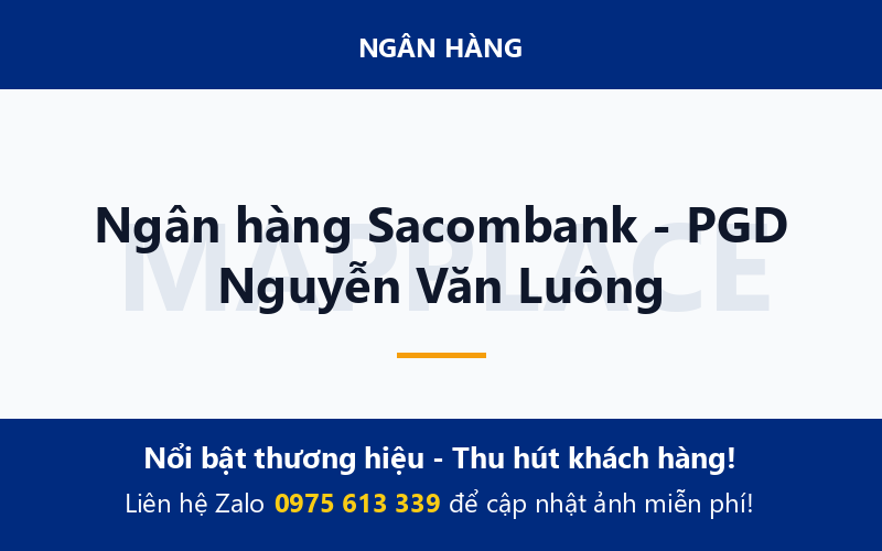 Ngân hàng Sacombank - PGD Nguyễn Văn Luông