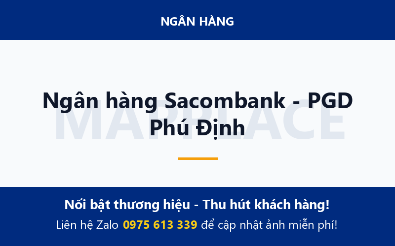 Ngân hàng Sacombank - PGD Phú Định