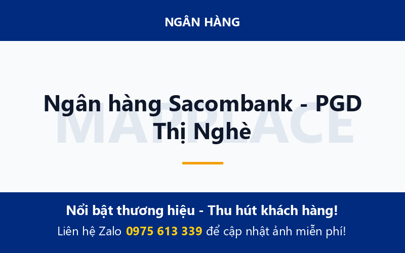 Ngân hàng Sacombank - PGD Thị Nghè