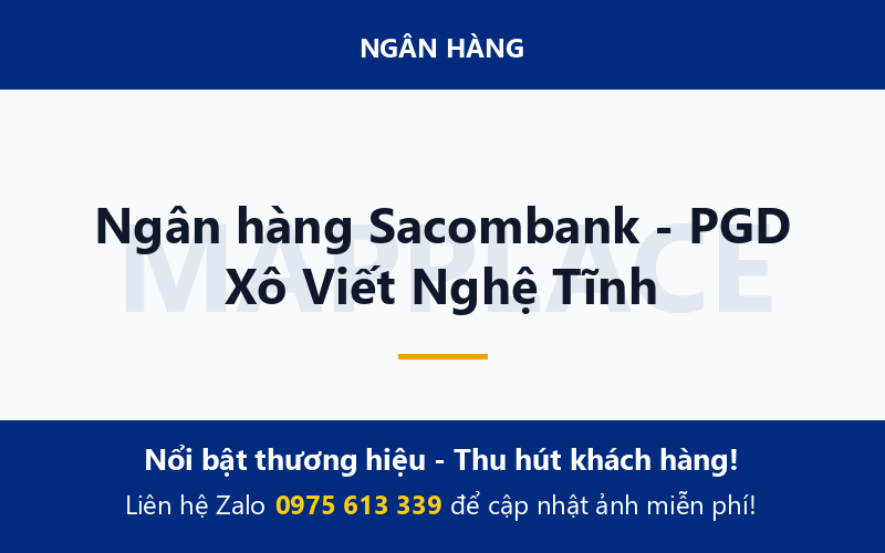 Ngân hàng Sacombank - PGD Xô Viết Nghệ Tĩnh