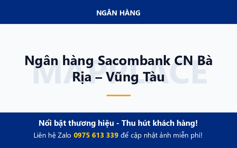 Ngân hàng Sacombank CN Bà Rịa – Vũng Tàu