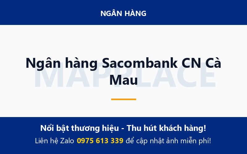 Ngân hàng Sacombank CN Cà Mau