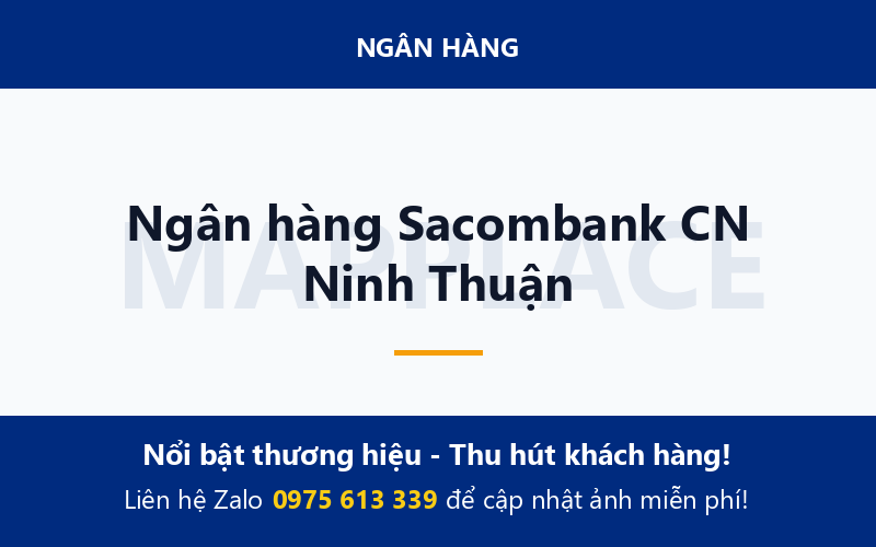 Ngân hàng Sacombank CN Ninh Thuận