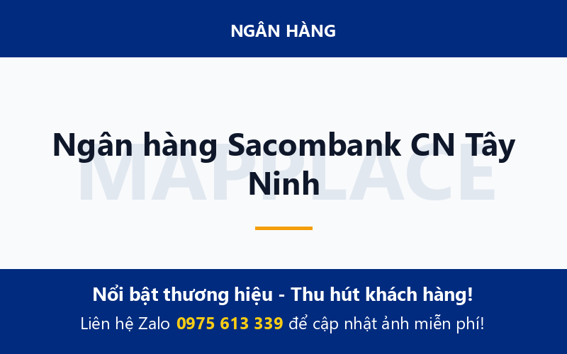 Ngân hàng Sacombank CN Tây Ninh
