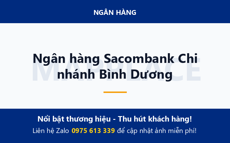 Ngân hàng Sacombank Chi nhánh Bình Dương