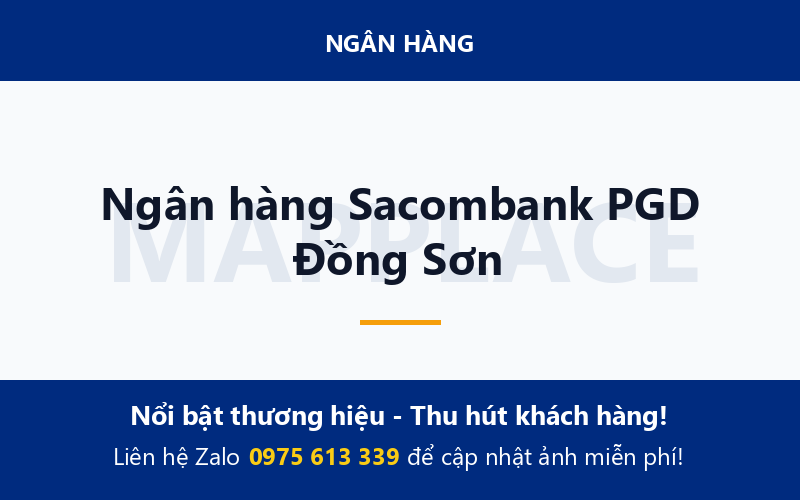 Ngân hàng Sacombank PGD Đồng Sơn