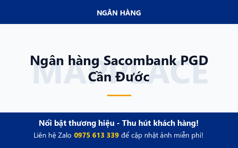 Ngân hàng Sacombank PGD Cần Đước