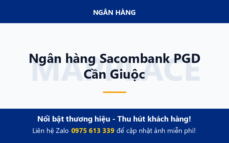 Ngân hàng Sacombank PGD Cần Giuộc