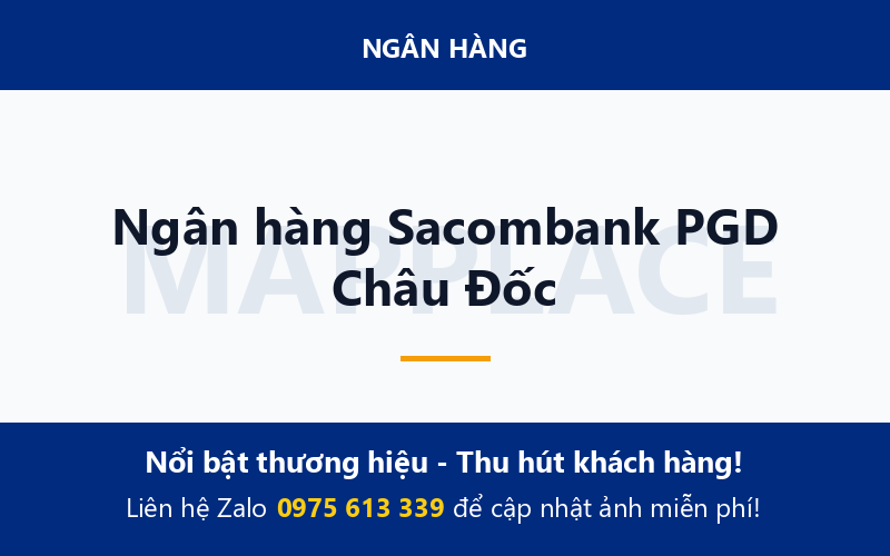 Ngân hàng Sacombank PGD Châu Đốc