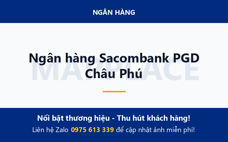 Ngân hàng Sacombank PGD Châu Phú