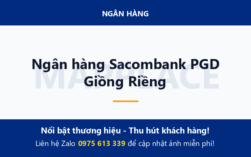 Ngân hàng Sacombank PGD Giồng Riềng