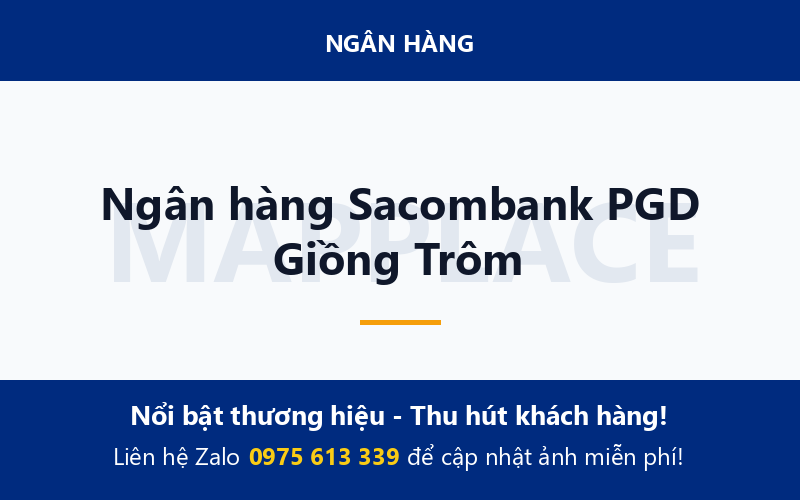 Ngân hàng Sacombank PGD Giồng Trôm