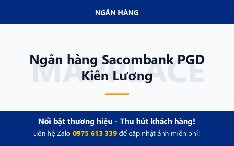 Ngân hàng Sacombank PGD Kiên Lương