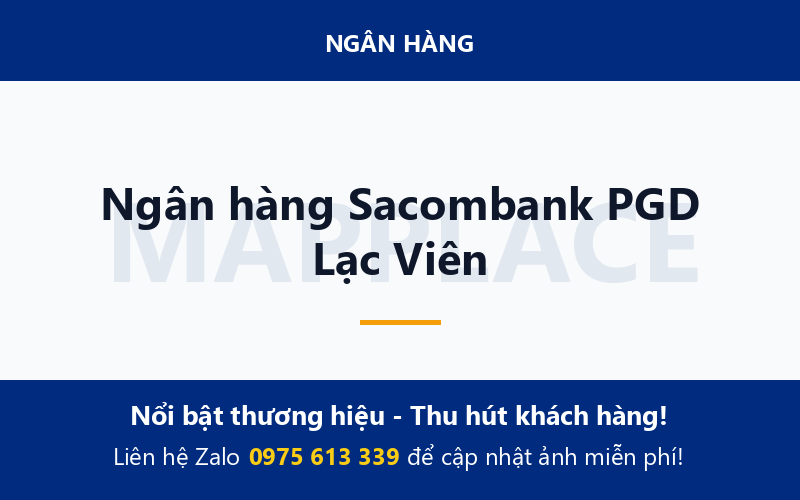 Ngân hàng Sacombank PGD Lạc Viên
