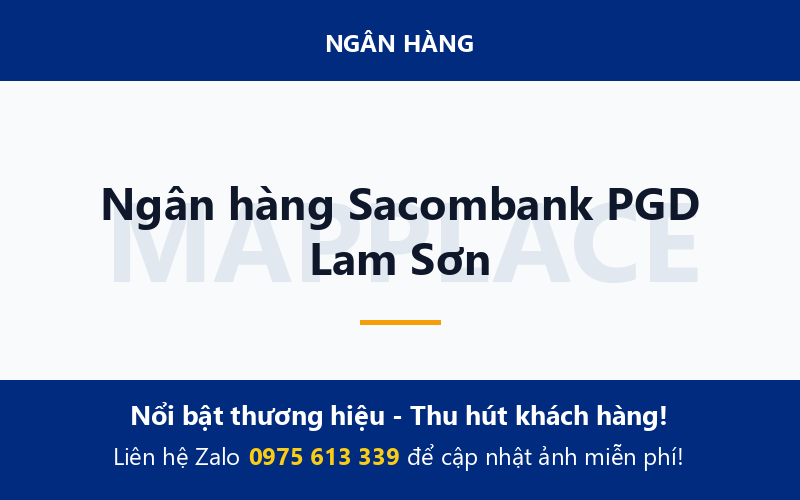 Ngân hàng Sacombank PGD Lam Sơn