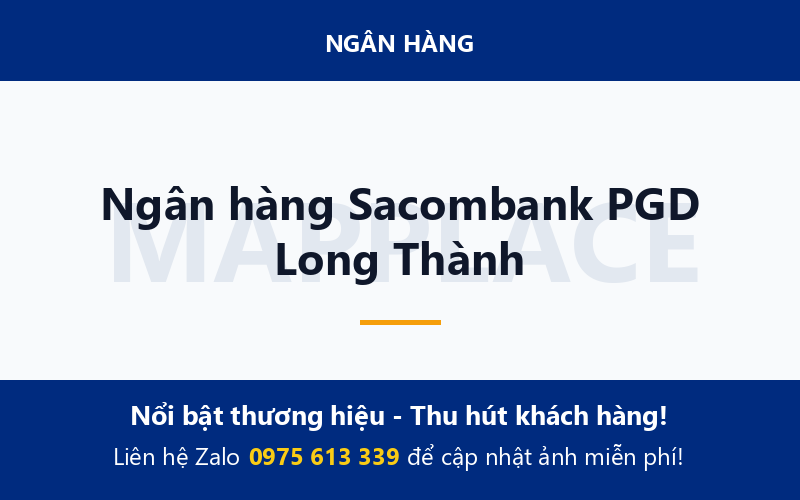 Ngân hàng Sacombank PGD Long Thành