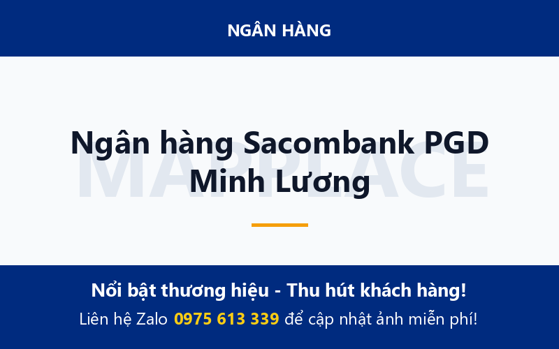 Ngân hàng Sacombank PGD Minh Lương
