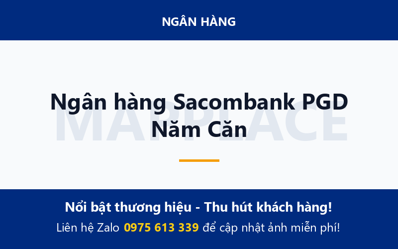 Ngân hàng Sacombank PGD Năm Căn