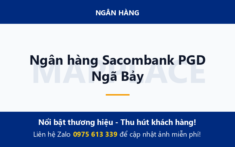 Ngân hàng Sacombank PGD Ngã Bảy