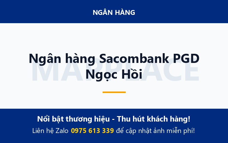 Ngân hàng Sacombank PGD Ngọc Hồi