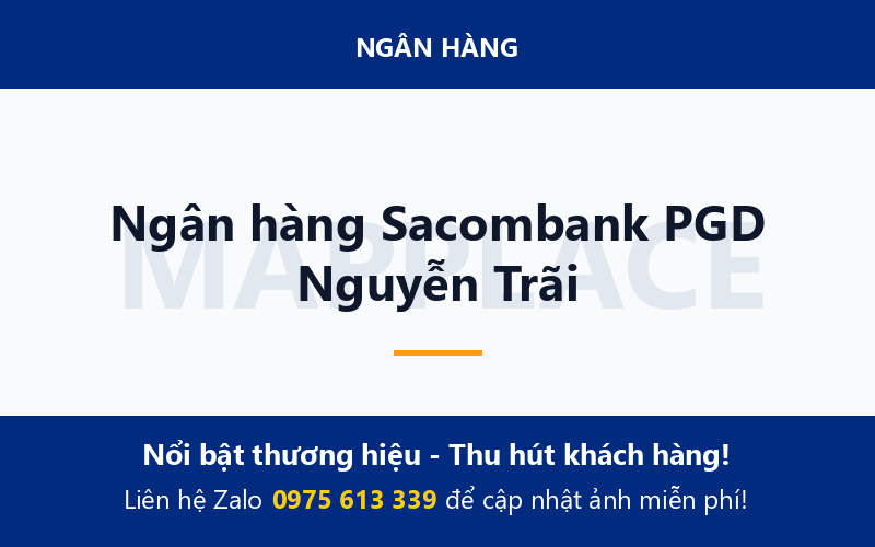 Ngân hàng Sacombank PGD Nguyễn Trãi