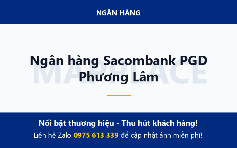 Ngân hàng Sacombank PGD Phương Lâm