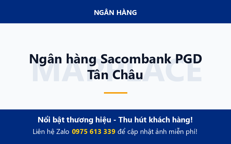 Ngân hàng Sacombank PGD Tân Châu