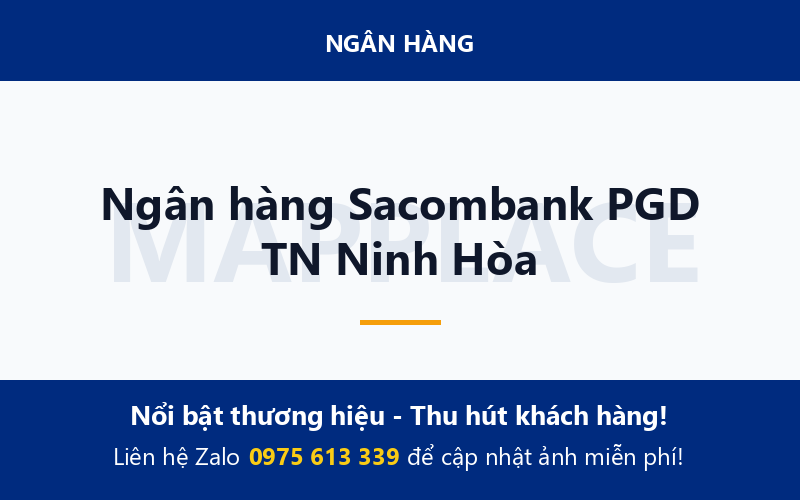 Ngân hàng Sacombank PGD TN Ninh Hòa